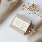 Carte d'insertion Gold et white Social Links.