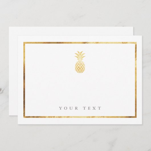 Carte d'insertion Gold Pineappy (Devant / Derrière)