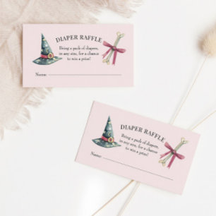 Carte d'insertion Halloween Baby shower Déchets