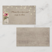 Carte d'insertion Jar et Lights (Devant / Derrière)