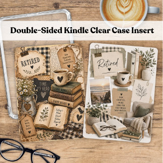 Carte d'insertion Kindle double face pour une retr