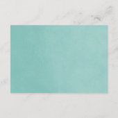Carte d'insertion Mariage Aqua String Lights (Dos)