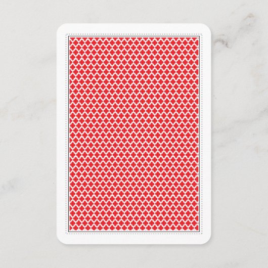 Carte d'insertion Mariage Casino (Dos)