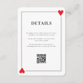 Carte d'insertion Mariage Casino (Devant)