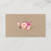 Carte d'insertion mariage Kraft Pink Blush Gold Re (Dos)
