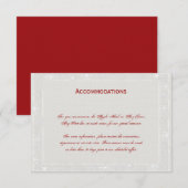 Carte d'insertion Mariage Silver and White Snowfla (Devant / Derrière)