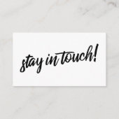 Carte d'insertion minima de typographie "Notre nou (Dos)