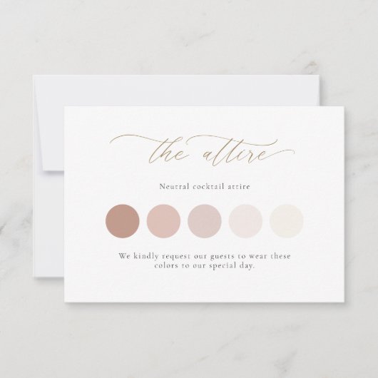 Carte d'insertion minimaliste Mariage avec script (Devant)