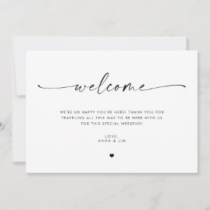 Carte d'insertion minimaliste pour Mariage