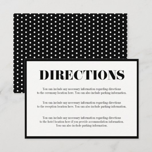 Carte d'insertion Mr et Mrs Modern Bold (Devant / Derrière)