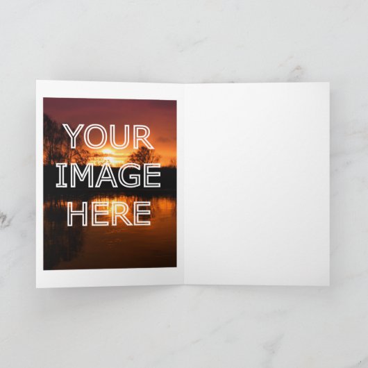 Carte d'insertion photo de Noël vide (Intérieur)