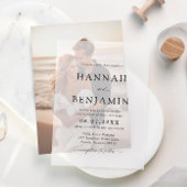 Carte d'insertion photo pour les invitations de ma