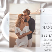 Carte d'insertion photo pour les invitations de ma