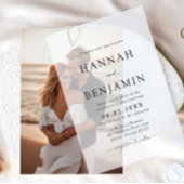 Carte d'insertion photo pour les invitations de ma