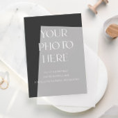 Carte d'insertion photo pour les invitations de ma