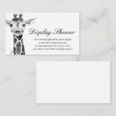 Carte d'insertion pour Baby Shower (Devant / Derrière)