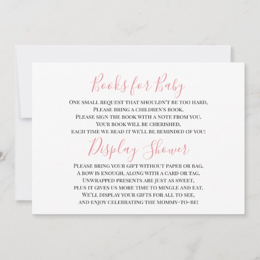 Carte d'insertion pour bébé rose Brown fille écran (Devant)