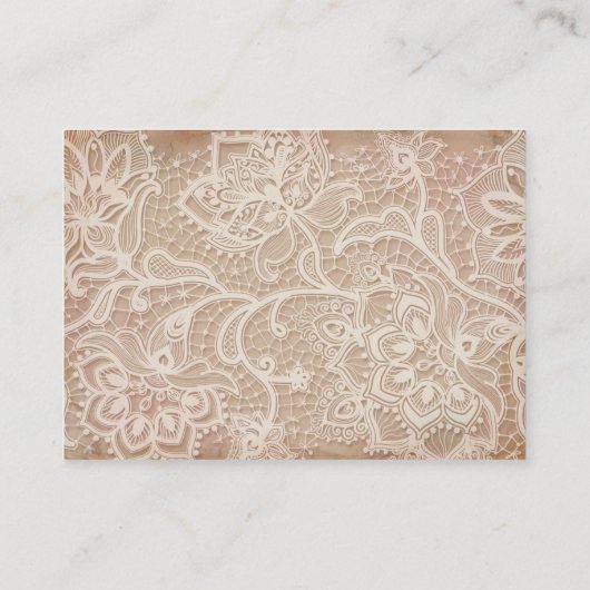 Carte d'insertion pour douche de mariage rose vint (Dos)