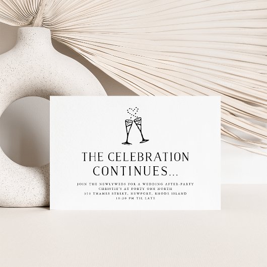 Carte d'insertion pour invitation de soirée après