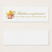 Carte d'insertion pour le registre d'or rose du Te (Devant & derrière)