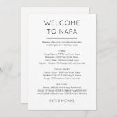 Carte d'insertion pour le sac de bienvenue (Devant / Derrière)