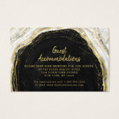 Carte d'insertion pour les hébergements des invité (Devant)