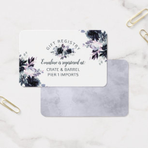 Carte d'insertion pour liste de cadeaux Nocturnal
