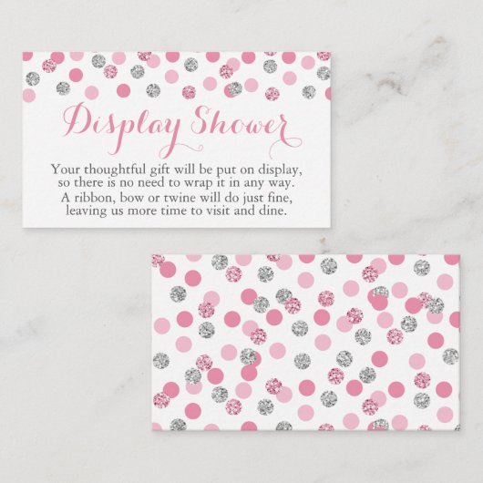 Carte d'insertion pour Parties scintillant d'affic (Devant / Derrière)