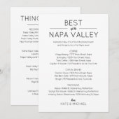 Carte d'insertion pour sac de bienvenue (Devant / Derrière)