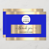 Carte d'insertion professionnelle Merci Royal Blue (Devant / Derrière)