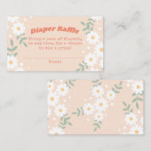 Carte d'insertion Retro Daisy Festival Diaper (Devant / Derrière)