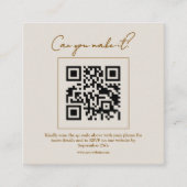 Carte d'insertion RSVP Carré de fleurs coupées ave (Devant)