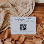 Carte d'insertion RSVP de code QR simple et élégan<br><div class="desc">Il s'agit d'une carte d'insertion RSVP simple et minimaliste moderne, avec une police serif et une police de calligraphie swooping. Cette élégante invitation de mariage est accompagnée d'un côté arrière optionnel où vous pouvez afficher votre propre photo spéciale. Modifiez tous les termes sauf le "rsvp" sur cette carte d'insertion. Toutes...</div>