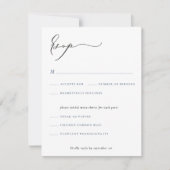 Carte d'insertion RSVP Script Classic RSVP (Devant)