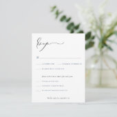 Carte d'insertion RSVP Script Classic RSVP (Debout devant)