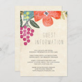 Carte d'insertion Rustic Paradise Mariage (Devant / Derrière)