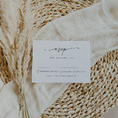 Carte d'insertion simple RSVP minimaliste moderne