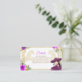 Carte d'insertion Tres Anos Fleur Mexicaine Rose & (Debout devant)