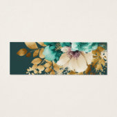 Carte d'insertion turquoise Gold Luxe Floral Maria (Dos)