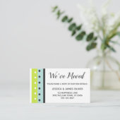 Carte d'insertion "We have Moved" (Nous avons démé (Debout devant)