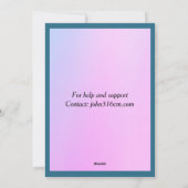 Carte d'inspiration (Dos)