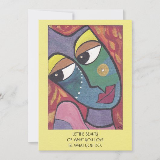 Carte d'inspiration "Beauté" Femmes d'esprit (Devant)