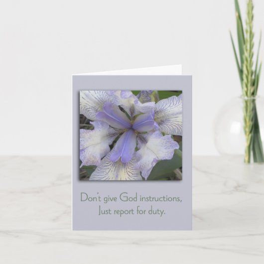 Carte d'inspiration Blue Iris (Devant)