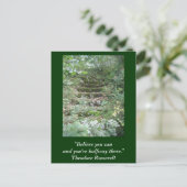 Carte d'inspiration. Citation de Roosevelt (Debout devant)