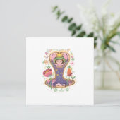 Carte d'inspiration de la fête mère (Debout devant)