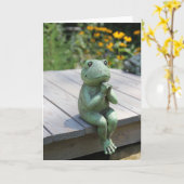 Carte d'inspiration de la grenouille à prier - Bla (Fleur jaune)