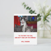 Carte d'inspiration "Faire de votre mieux" 1 - (Debout devant)