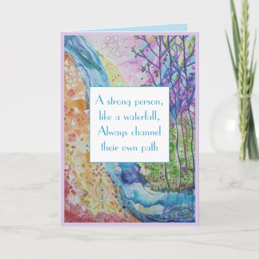 Carte d'inspiration pour la force de la sagesse (Devant)