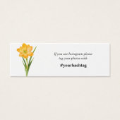 Carte d'instagram Fleur JAUNE à la mode Mini (Devant)