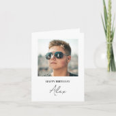 Carte d'instantané d'anniversaire personnalisée (Devant)